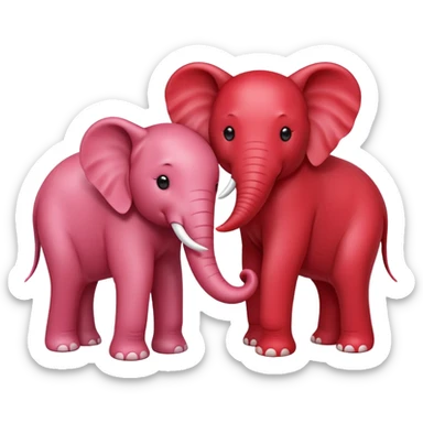 Make a yin yang strawberry elephant sticker