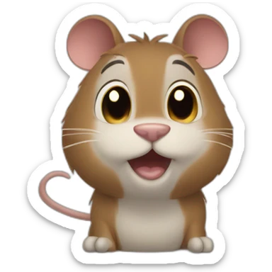 Gus gus and Jack Mouse sticker