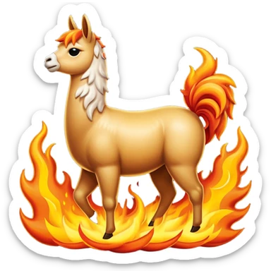 me un fuego soplando por el viento sticker