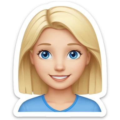 Generarme unos ojos azules de una chica, para usar de emoji sticker