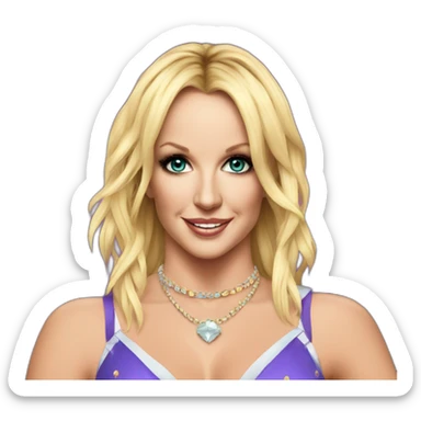 Britney Spears circus sticker