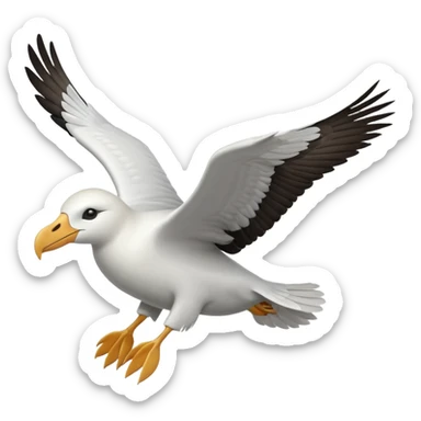 Albatross flying sticker