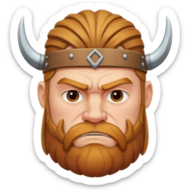 Viking who is confused sticker