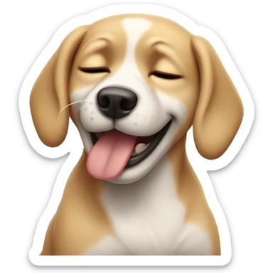 A dog crying  sticker