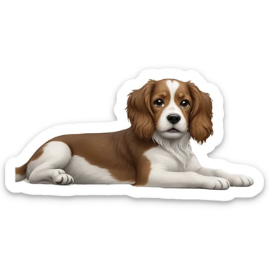 dog portrait with blurry backdrop sticker