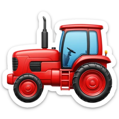 plastic toy  tractor sticker