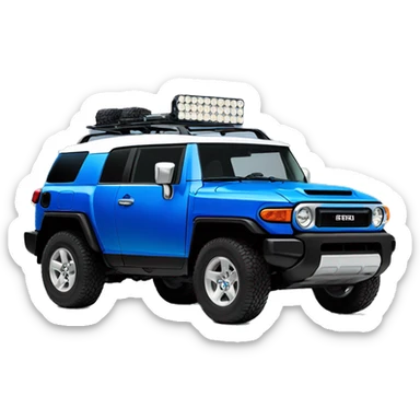 Blue fj cruiser sticker