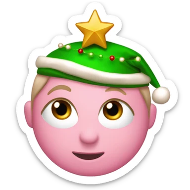 Caramelo de navidad rosa sticker