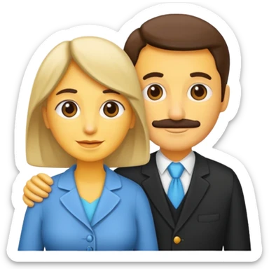pareja mayor de edad sticker