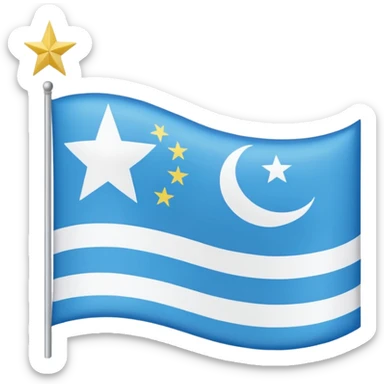 Tatar bayrağı göktürk sticker