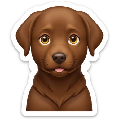 Please make a brown lab one sticker