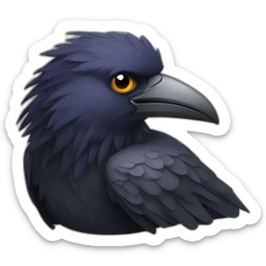 laylow avec un corbeau sticker