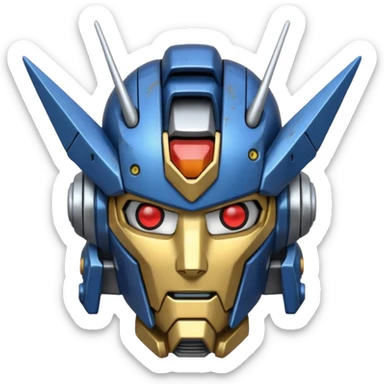 Gundam head sticker