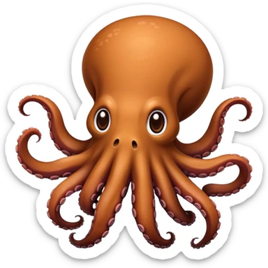 Dog that has the tentacles of an octopus  sticker