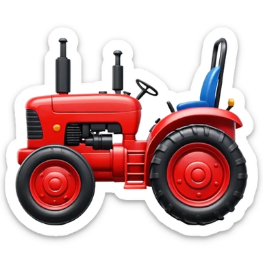 plastic toy  tractor sticker