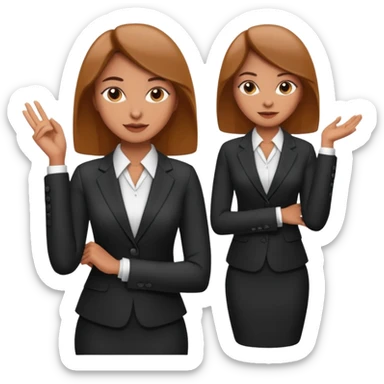 LAdy Boss, different pose sticker