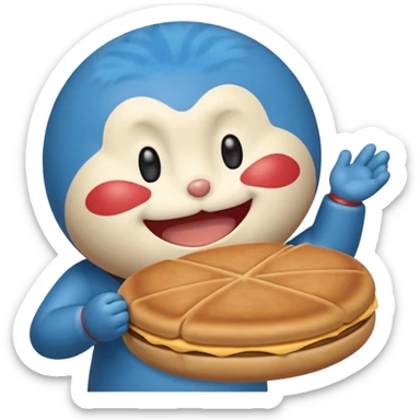 Doraemon Eating Dorayaki  sticker