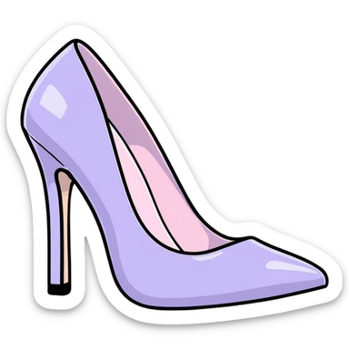 lilac pastel pumps sticker
