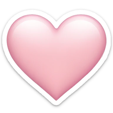 Light pink heart sticker
