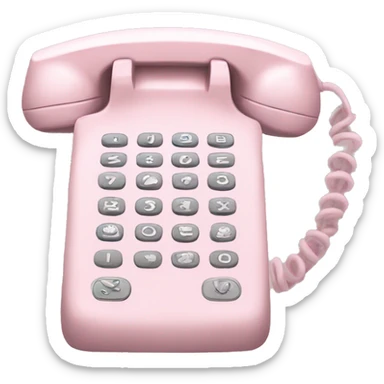 pale pink phone sticker
