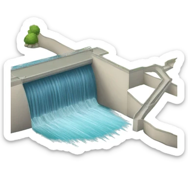 water dam sticker