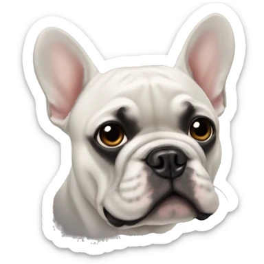 black french bulldog  sticker