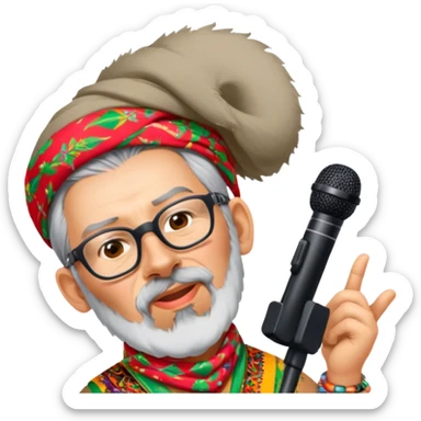 Colorful Singer sticker