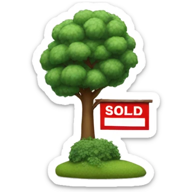 Sold sign  sticker