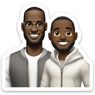 LeBron and p daddy sticker