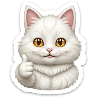 Cat giving thumbs up cute sticker