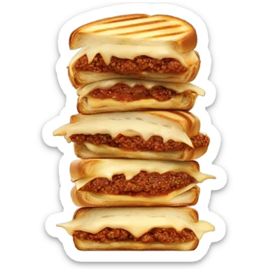 one panini Bolognese with cheese  sticker