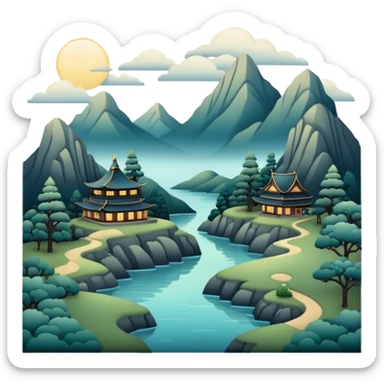 Gloomy-dusky-dull-aesthetic-scenic-Decoration sticker