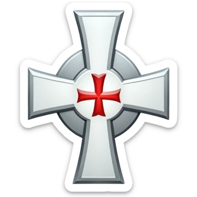 Templar cross sticker