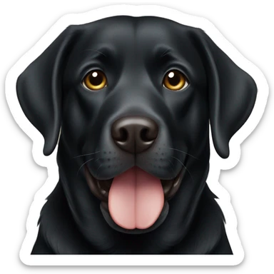 Black Labrador sticker