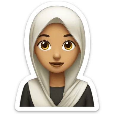 Saudi girl sticker