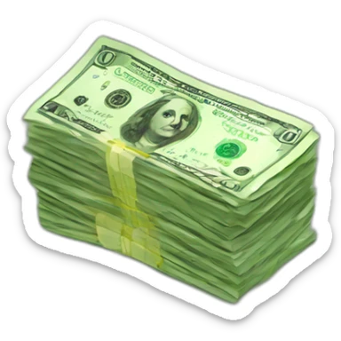 the money came sticker