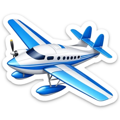 Multi engine on wings seaplane  sticker