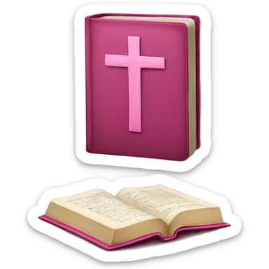 Pink Bible sticker