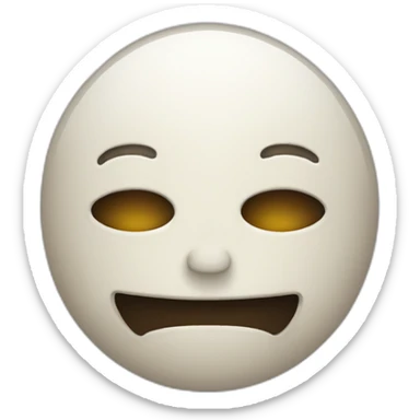 happy dead face sticker