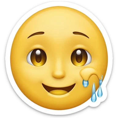 i dont know emoji but with the emoji having tears sticker
