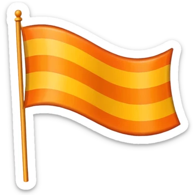 I want a flag emoji 🚩🚩 like this but flag should be orange sticker
