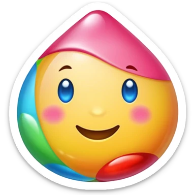 gum drop adel emji sticker