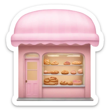 Pastel pink bakery  sticker