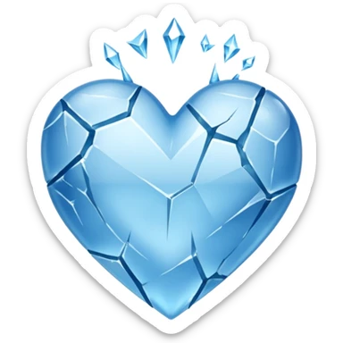 Corazon de hielo sticker