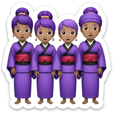purple people group japan sticker