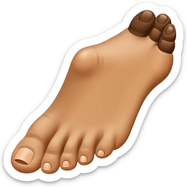 a foot that instead of toes has fingers sticker