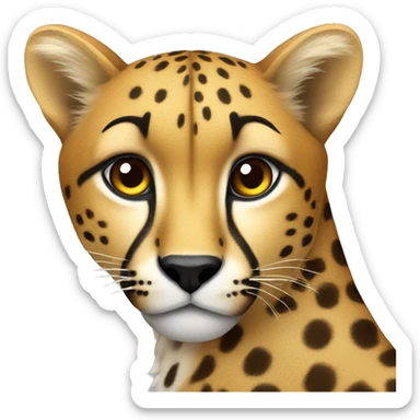cheetah sticker