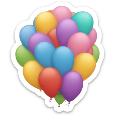 balloons the letter y sticker