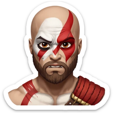 Kratosh  from God of war sticker