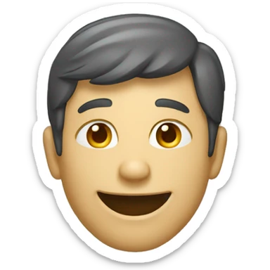 un homme qui sourire sticker